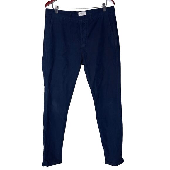 Octobre navy blue corduroy straight leg pants sz 34